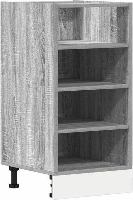 vidaXL Unterschrank Riga in Grau Sonoma aus Holzwerkstoff, B/T/H: 40 x 44,5 x 81,5 cm - Bild 1
