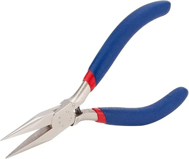 Flachzange aus 316 Edelstahl für Schmuckarbeiten in Blau, 5,12 Zoll - Bild 1