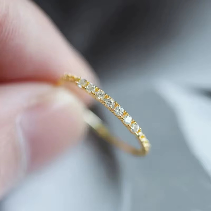 Huitan Ringe, Bicolor, Zirkonia, Damen - Bild 2