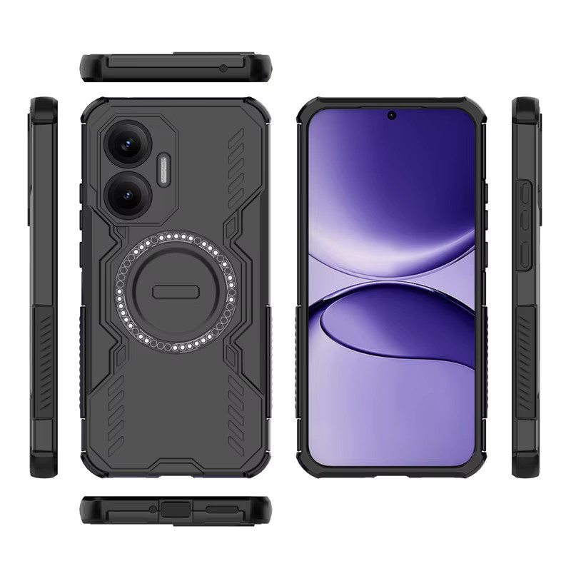 Armor Magnetische Handyhülle für Xiaomi Poco X8 Pro Max X8 X7 Pro in Schwarz mit Wärmeableitung und MagSafe Unterstützung - Bild 4