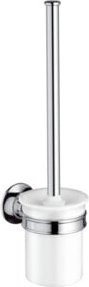 Hansgrohe Axor Montreux WC-Bürstengarnitur aus Mattglas in Weiß und Silber - Bild 1