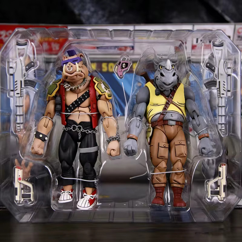 Potdemiel Teenage Mutant Ninja Turtles Rocksteady Bebop, Actionfiguren, 7 Zoll - Bild 5