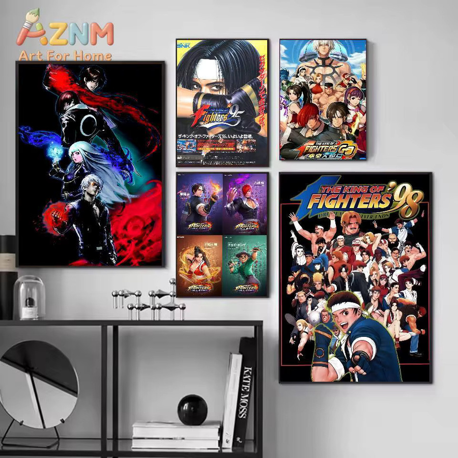 Kayou The King Of Fighters Poster, selbstklebender und wasserfester Wandaufkleber, mehrfarbig, rechteckig - Bild 4