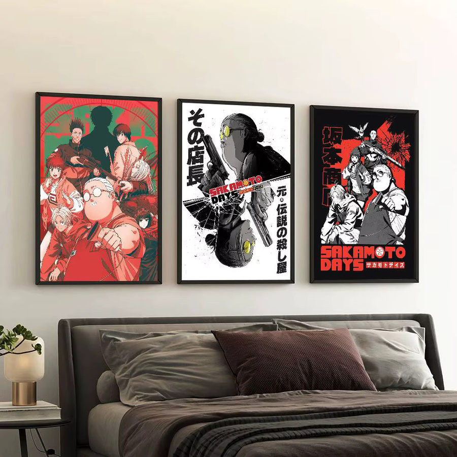 Kayou SAKAMOTO DAYS Anime Poster selbstklebend wasserfest Papieraufkleber Mehrfarbig Rechteckig - Bild 3