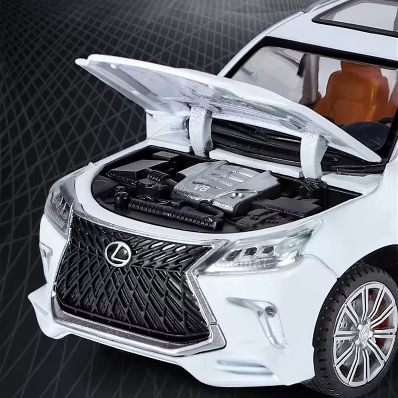 HAOCHI Lexus LX570 SUV, Auto Modell, 1:32, Metall, mit Sound und Licht - Bild 2