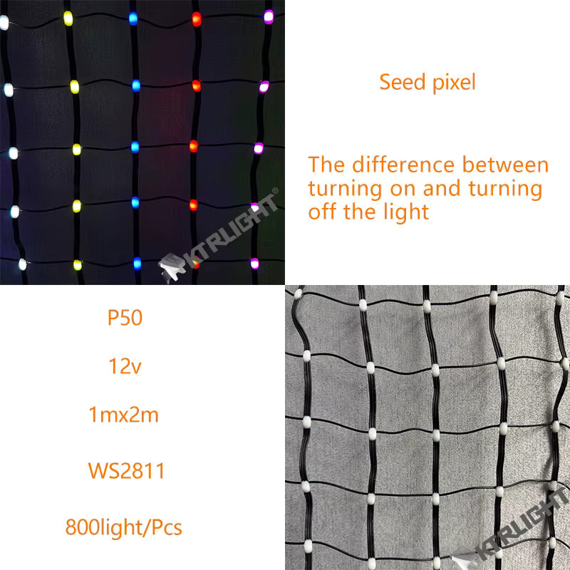 KTRLIGHT Adressierbare RGBIC Flexible LED-Matrix-Gitteranzeige, DC12V, Multicolour, 1M x 2M (20 x 40 Pixel) - Bild 4