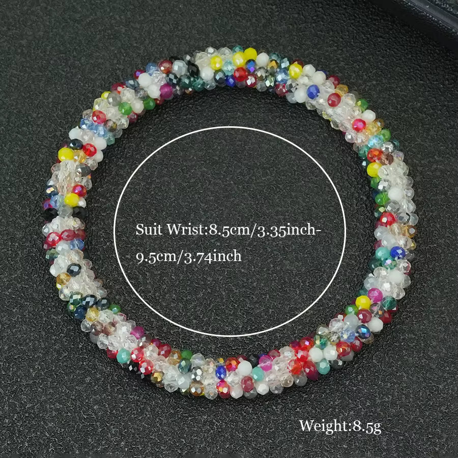 diffone Perlenarmband, Kristall-Rocailles, Bunt, Damen - Bild 2