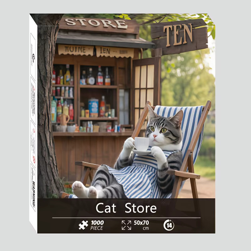 MaxRenard Katzenmotiv Puzzle, 1000 Teile, ab 14 Jahren - Bild 2
