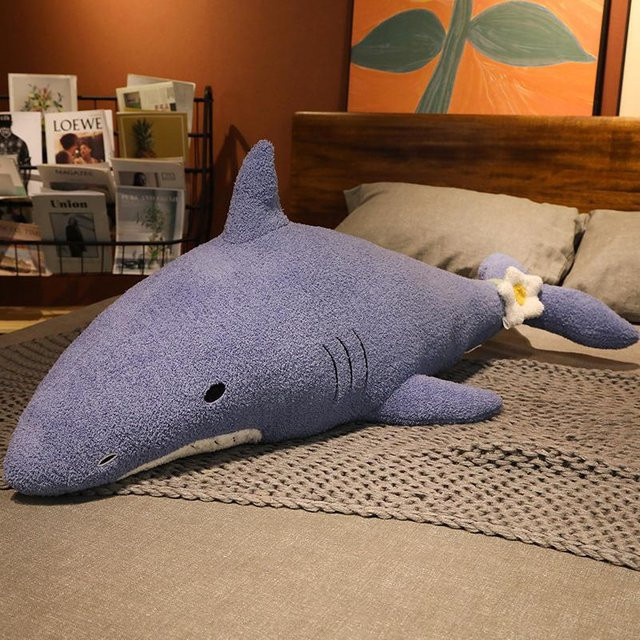 Wucifang Bags Kawaii Fuchs Hai Hase Bär Plüschtier Kissen, weiches Kuscheltier Kissen - Bild 1