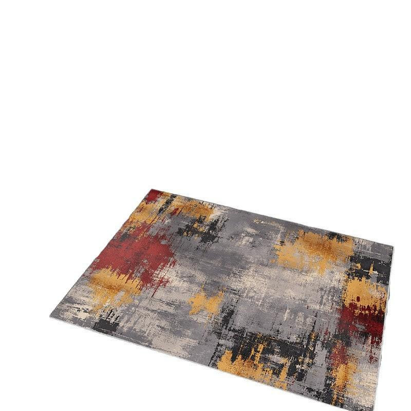 Moderner Luxus-Eingangsteppich in Cashmere-Optik, rutschfeste und saugfähige Fußmatte aus Polyester, B/B: 50 x 80 cm - Bild 2