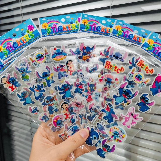 Disney Stitch Bubble Sticker, 12-teiliges Set, 3D Puffy Sticker - Bild 1