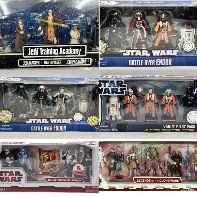 Star Wars Battle Packs Kämpfen um Endor Yavin Piloten Jedi Academy, Actionfigur - Bild 1