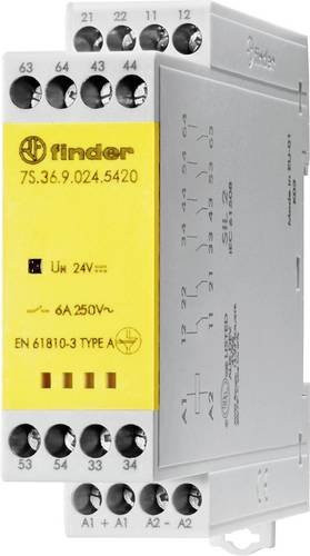 Finder Relais 7S.36.9.024.5420 mit 2 Öffnern und 4 Schließern, Schaltstrom max. 6A, Multicolor - Bild 1