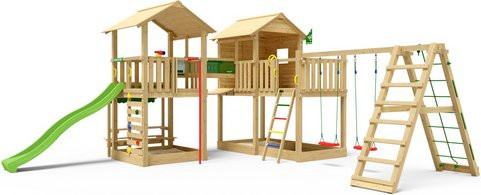 JUNGLE GYM Spielturm Botan in Hellgrün, B/T/H: 632 x 651 x 318 cm - Bild 1