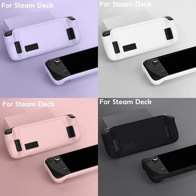 MBCHIPSTAR Silikon Schutzhülle für Steam Deck Spielkonsole in Weiß - Bild 1