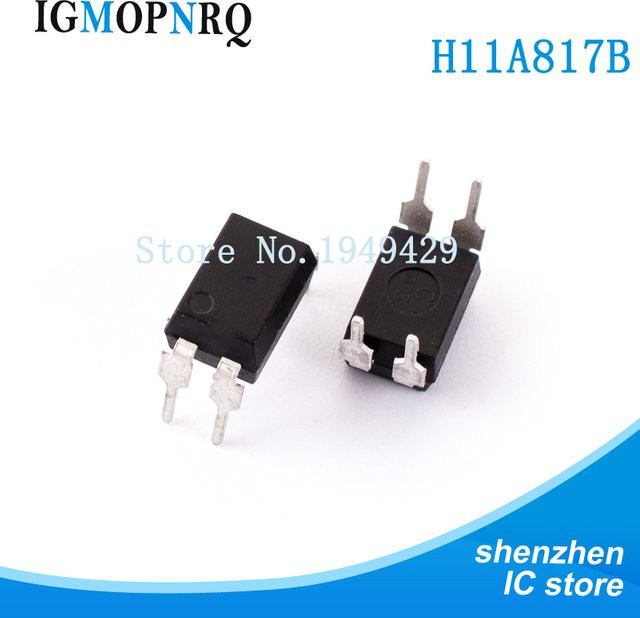 10er Set H11A817B DIP-4 Optokoppler in Schwarz - Bild 1