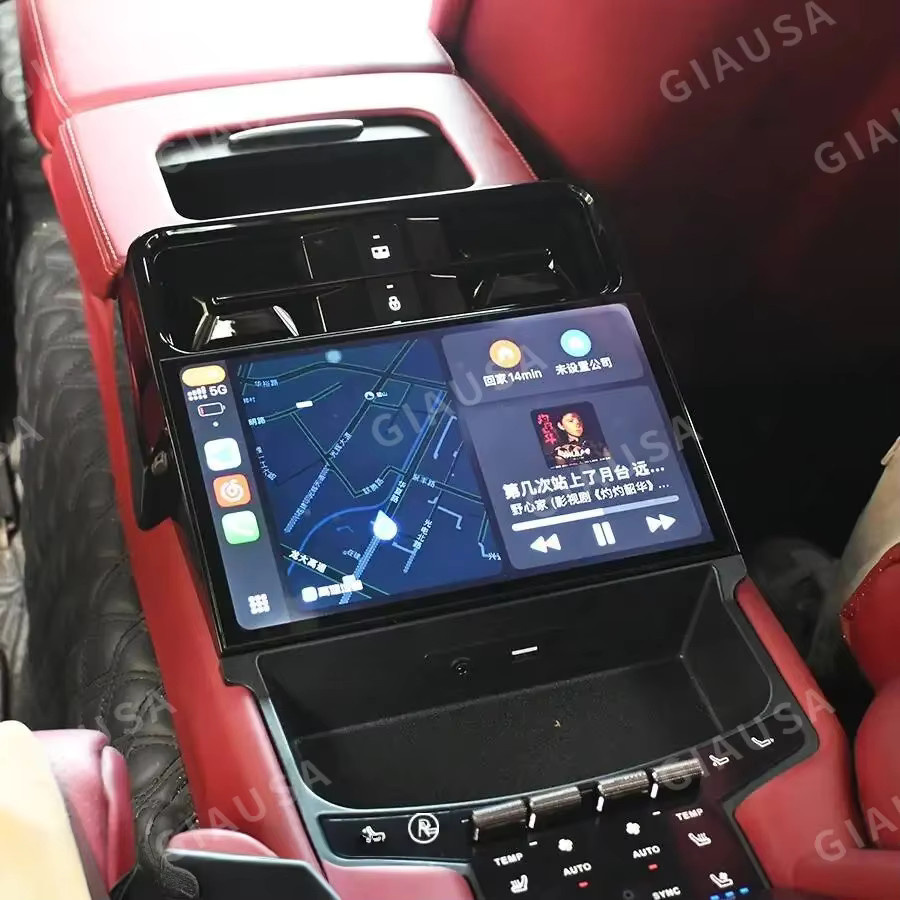 YANFU 9 Zoll Rückbank-Infotainment-Display für Porsche Panamera 2010-2017 mit 2K Ultra Clear Touchscreen, Android Auto und CarPlay, Schwarz - Bild 3