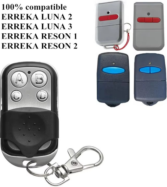 ERREKA LUNA 2 Garagentor-Fernbedienungs-Duplikator 433,92 MHz Festcode für Torsteuerungen KUMA KU02 LUNA3 RESON1 RESON2 - Bild 1
