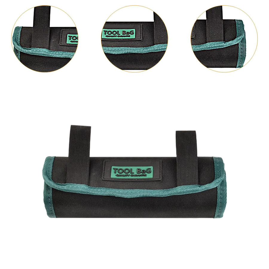 Homyl Bohrer-Organizer-Tasche, aufrollbare und multifunktionale Werkzeugtasche für Mechaniker, Schreiner und Elektriker - Bild 4