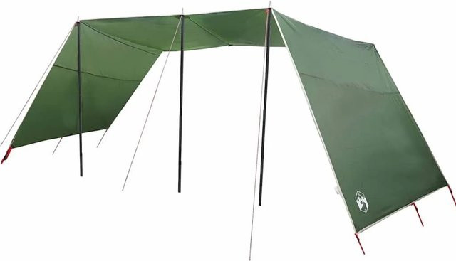 vidaXL Wasserfester Tarp mit Dach in Grün, B/T/H: 402 x 240 x 240 cm - Bild 1
