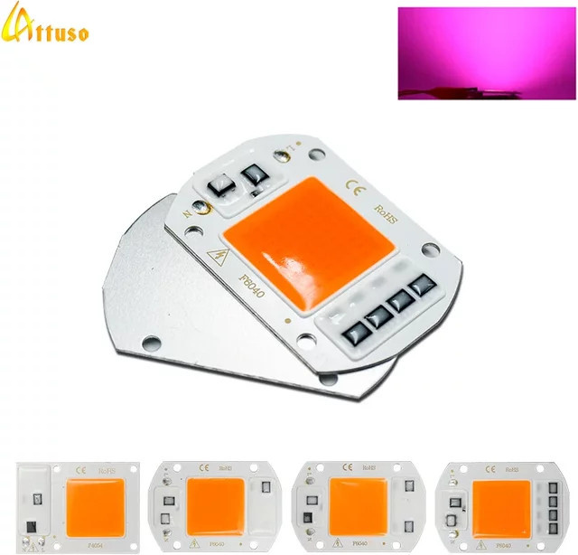 Hydroponice COB LED Pflanzenlampe mit Vollspektrum für Zimmerpflanzen, Sämlinge und Blumen, Weiß - Bild 1