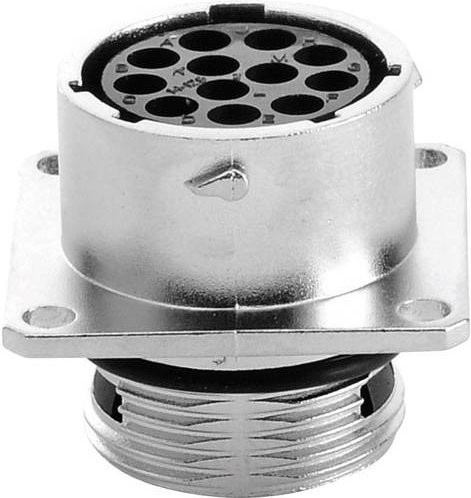 Amphenol RT0014-12SNH Rundstecker Kupplung RT360 Serie, gerade, 12 Pol, Metall, Silber - Bild 1