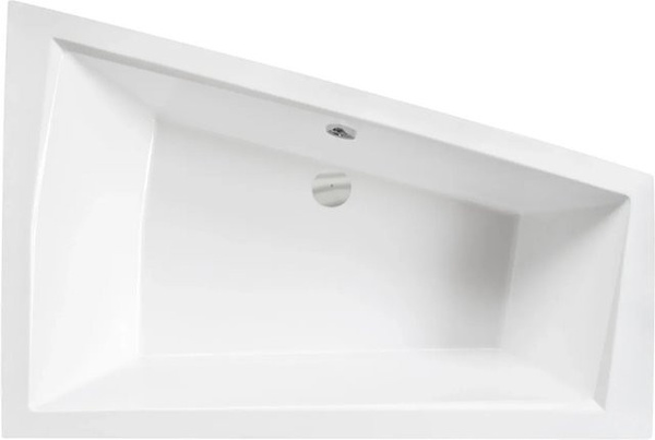 Bad Land Eckbadewanne INTIMA in Weiß mit Acrylschürze, Bambus-Badewannenablage und Kopfstütze, Ausführung Rechts, B: 170 cm, T: 125 cm