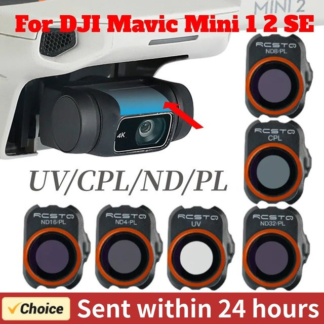DJI Kamera Objektiv Filter Set für DJI Mini 2, Mavic Mini und Mini SE (UV, CPL, ND PL) - Bild 1
