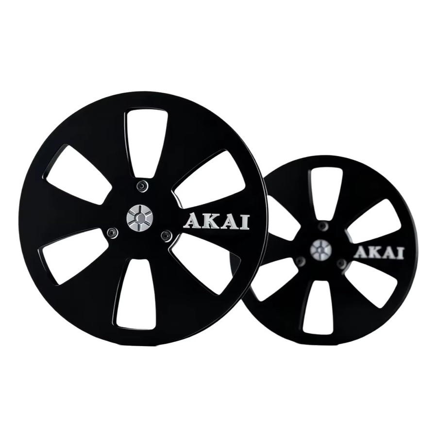 Akai Leere Aufwickelspulen aus Aluminium für 1/4 Zoll Bandrecorder, Schwarz, 7 Zoll - Bild 3