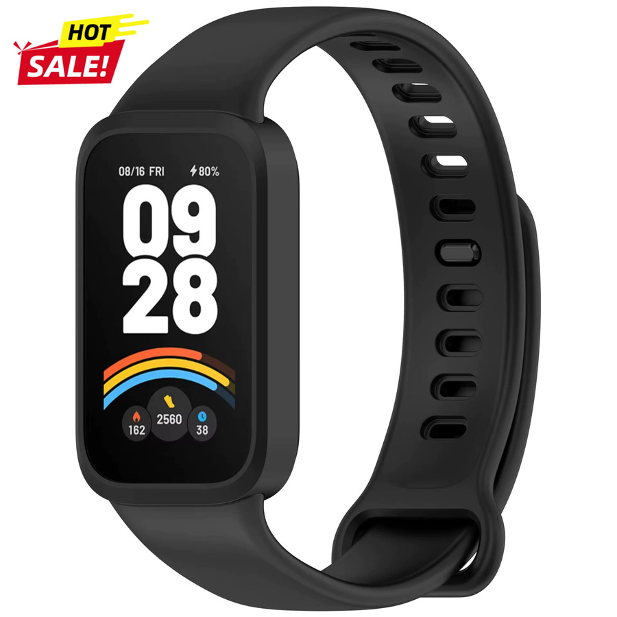 Xiaomi Silikonarmband mit Hülle, Schwarz, Unisex - Bild 3
