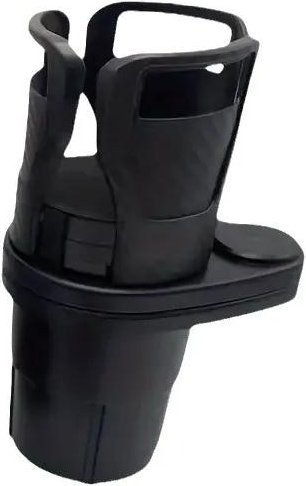 NATAWA Auto-Getränkehalter-Expander mit Telefonhalter und Aromatherapie-Organizer, verstellbar, Carbon Fiber Black - Bild 1