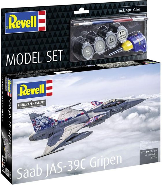Revell Saab JAS-39C Gripen, Model Set, 1:72, Grau - Bild 4