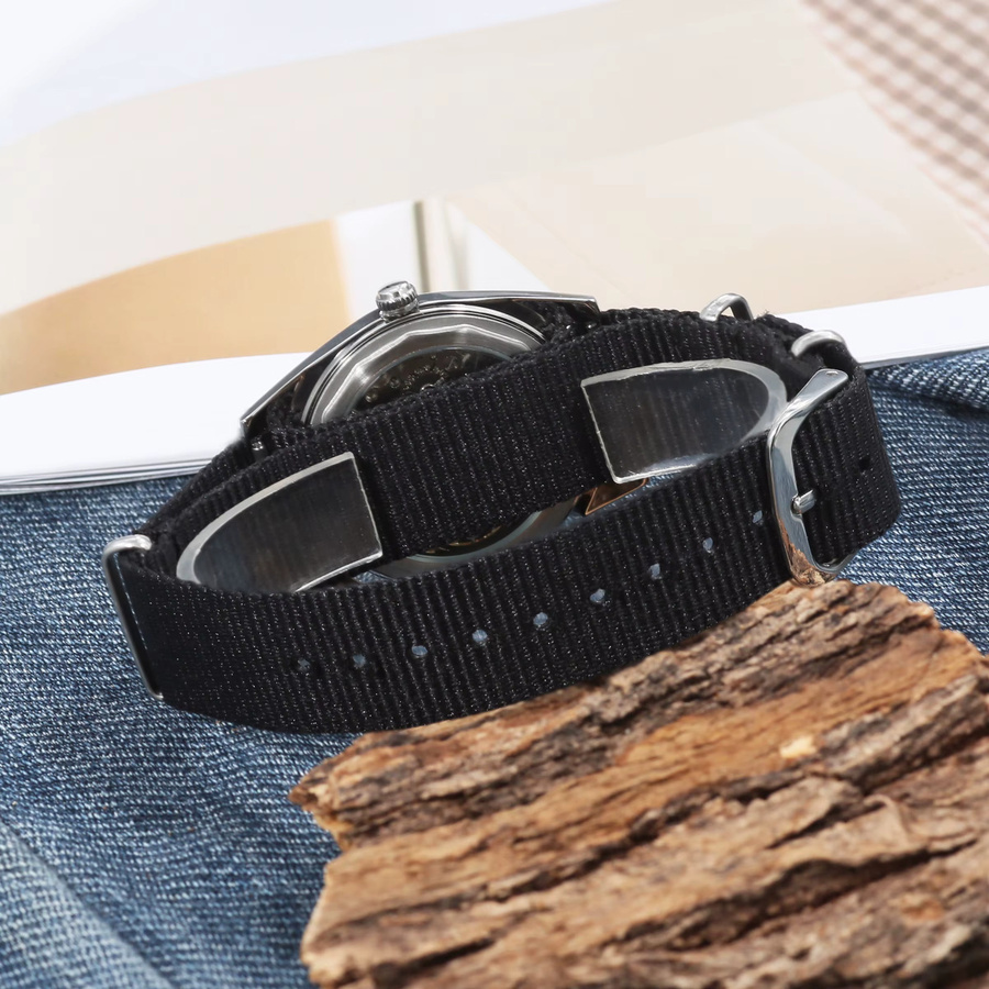 HEIMDALLR Armbanduhr, Handaufzug, Edelstahl, 36 mm, Herren, Grün - Bild 6