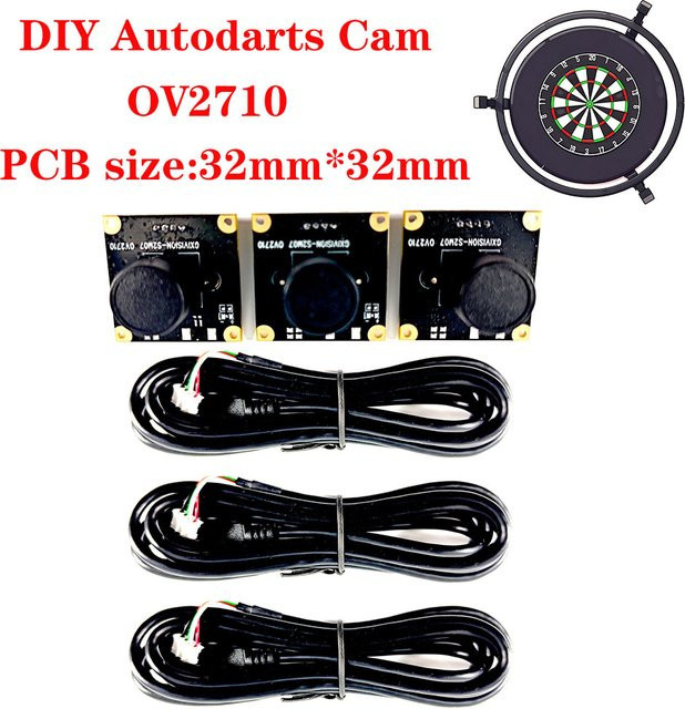 GXIVISION OV2710 Autodarts.io System 3-teilig Full HD 1080p Schwarz - Bild 1
