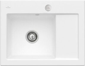 Villeroy & Boch Spüle Subway 45 Compact links mit Ablaufgarnitur und Exzenter in Weiß - Bild 1