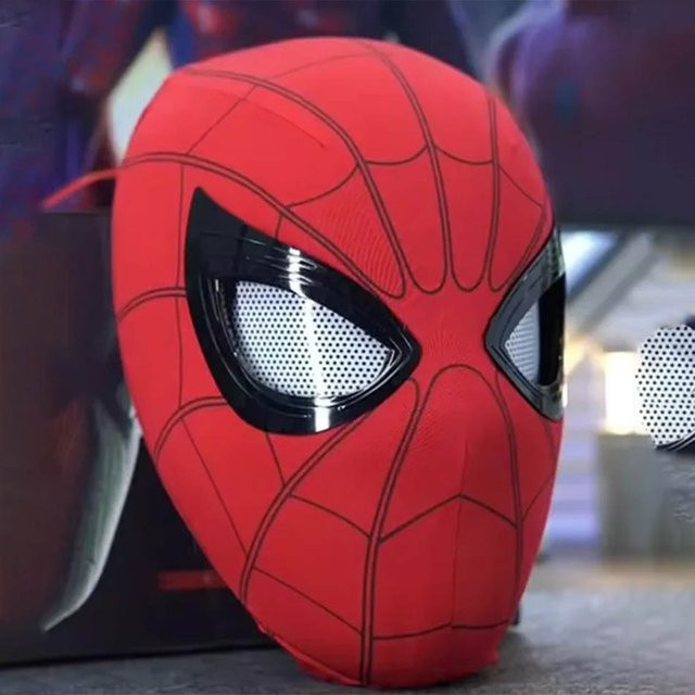 Bandai Spider-Man Headset, Miles Halloween Cosplay Kopfbedeckung, blinkende Touch-Leuchtmaske, ab 14 Jahren - Bild 1