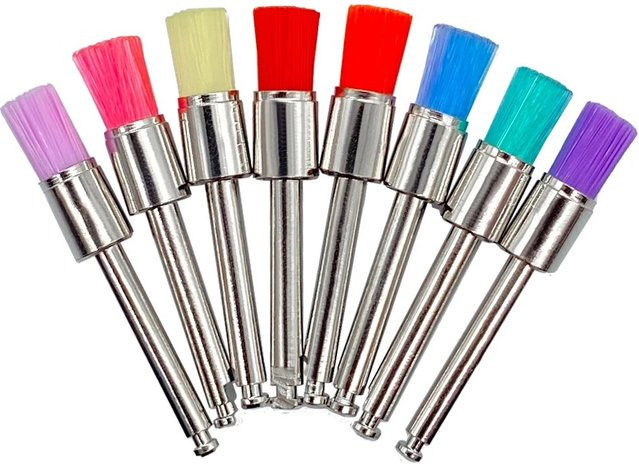 Flex-Well Einweg Dental Polierer Nylon Borsten Pinsel, 10 Stück - Bild 1