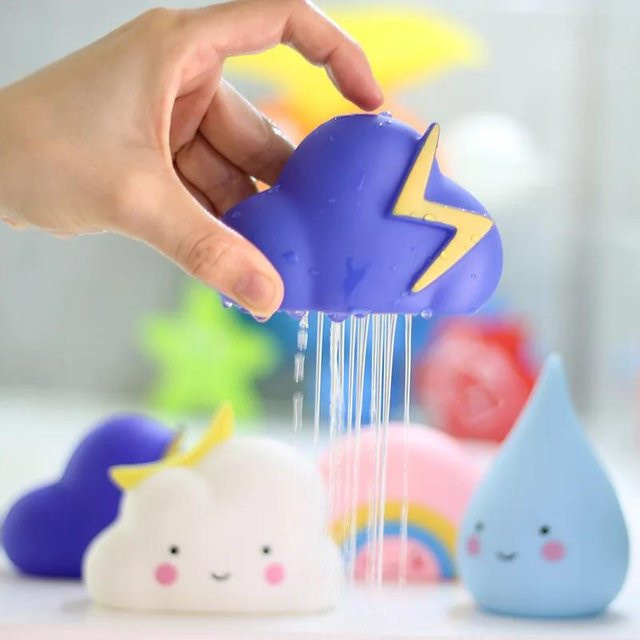 Yiran toy Bade Spielzeug Wetter Wolken Wassersprüh Sprinkler 0-3 J - Bild 1