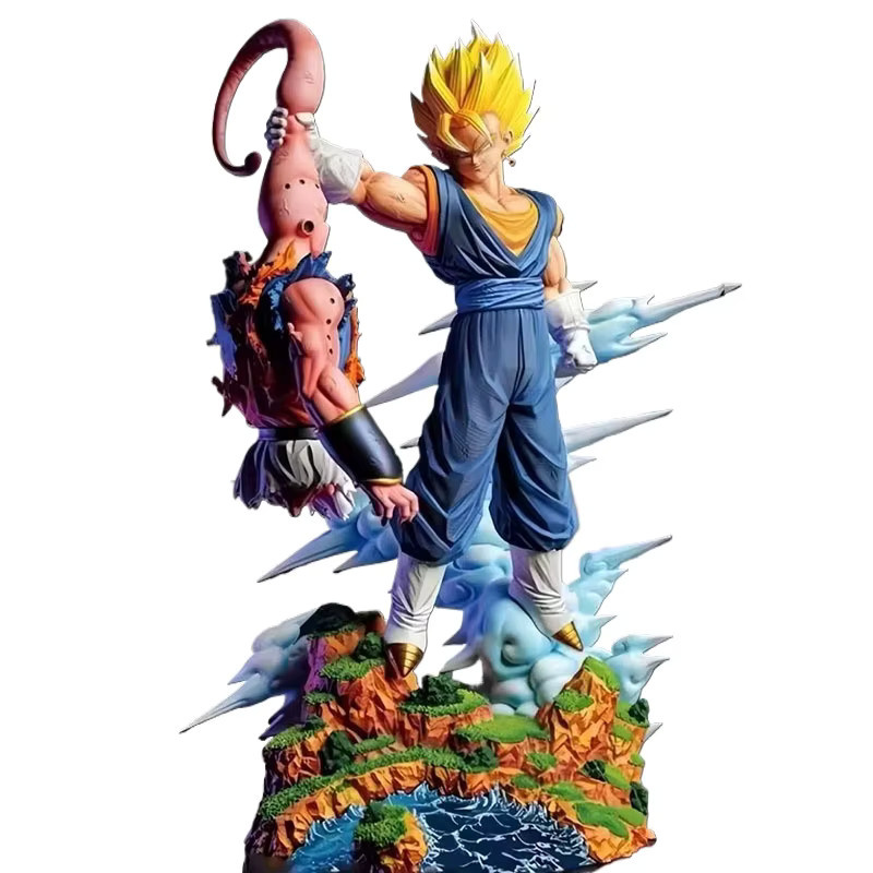 Bandai Dragon Ball Z Vegeta Vs Majin Buu Super Saiyan Figur Statue, PVC Sammlermodell - Bild 4