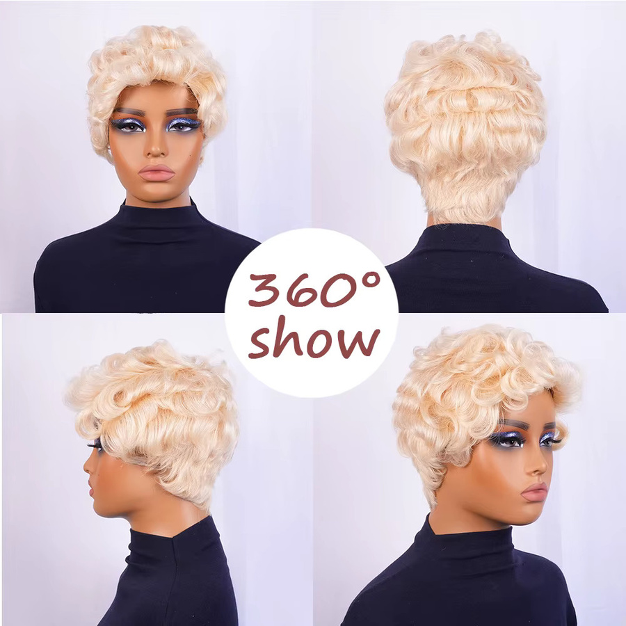 OYM HAIR Afro-Puff Perücke aus brasilianischem Remy-Echthaar, Damen - Bild 5