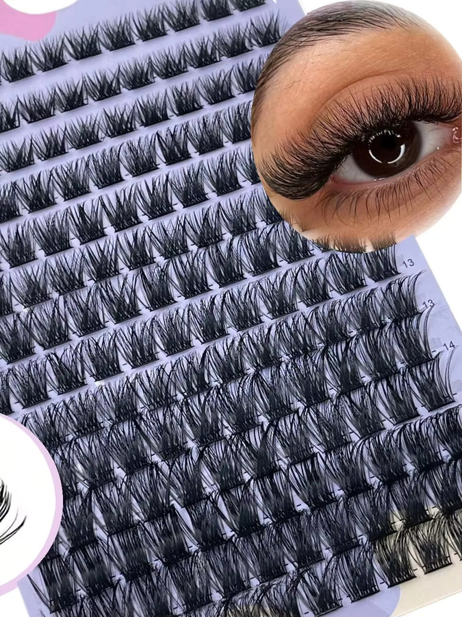LIMEIKAI Einzelwimpern D-Curl 8-14mm, 3D Faux Mink, Unisex - Bild 7