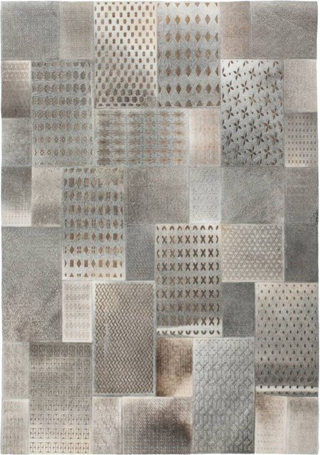 Kayoom Kurzflorteppich Gleam grau B/L: 120 x 170 cm - Bild 1
