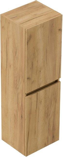 Posseik Badezimmer Hochschrank Limes Wandmontage Eiche Gold mit SoftClose und Regalböden, Höhe: 112,2 cm - Bild 1