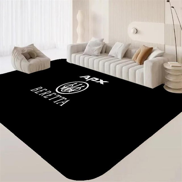 Karpetti Fußmatte Pistole B-Beretta in Schwarz, rutschfest und modern, B/T: 80 x 50 cm - Bild 1