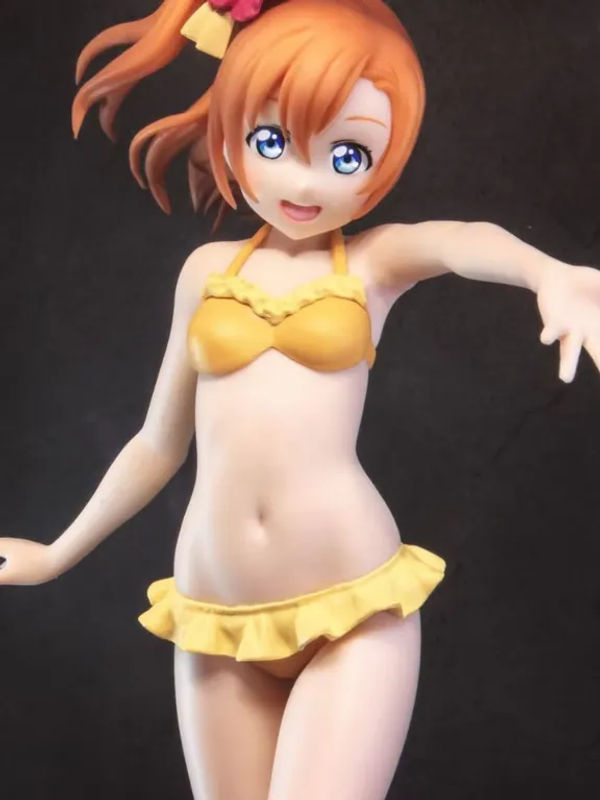Bandai Love Live Honoka Kousaka Badeanzug Preisfigur aus PVC in Gelb - Bild 5