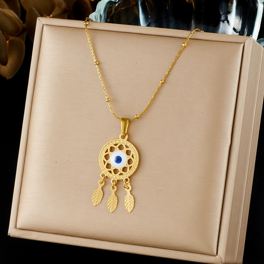 DIEYURO Halskette Edelstahl, Gold, Zirkonia, Damen - Bild 4