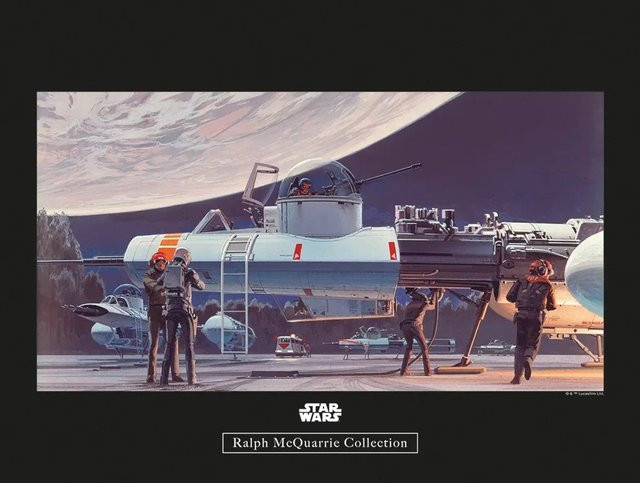 Komar Wandbild Star Wars Hangar Paper Poster Multicolor B: 40 cm, H: 30 cm - Bild 1