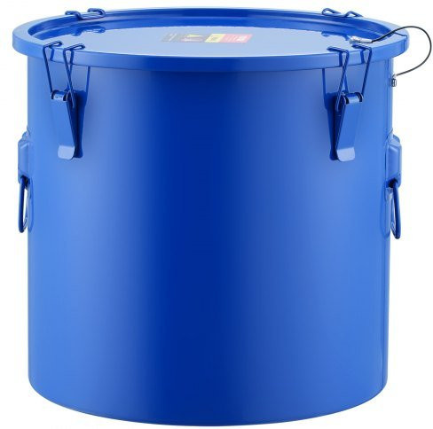 VEVOR Frittierfetteimer aus Karbonstahl mit rostfreier Beschichtung und Deckel, Blau, 37,8 l - Bild 1
