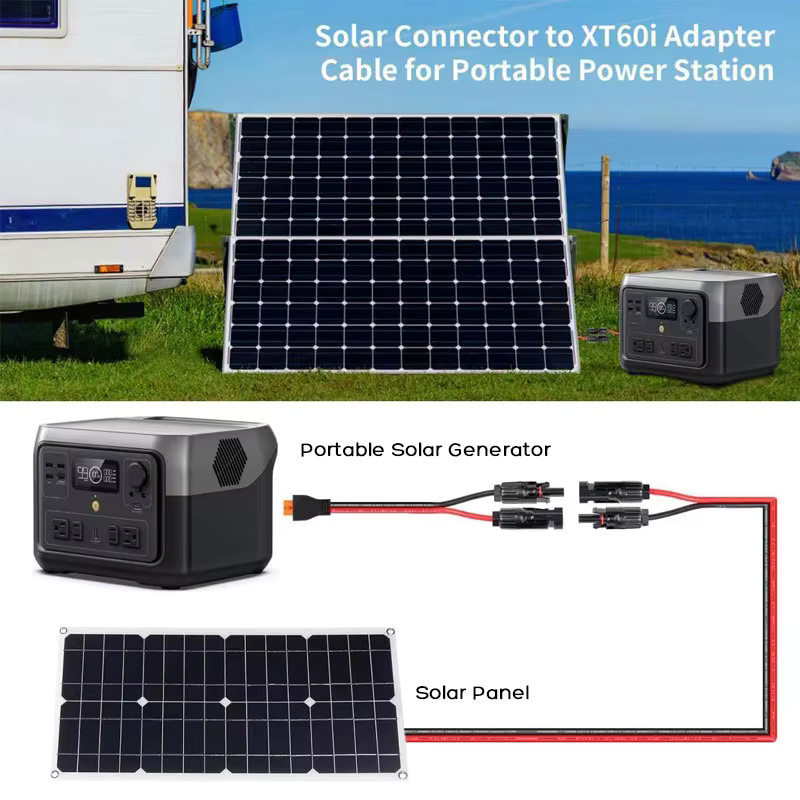 ZAEGIRZ Solarpanel-zu-XT60i-F-Kabel 2m für EcoFlow Delta 2, 2 Max, Pro, Pro 3, 3 Plus und River 2, 2 Pro, 2 Max, 3, 3 Plus Powerstations - Bild 4