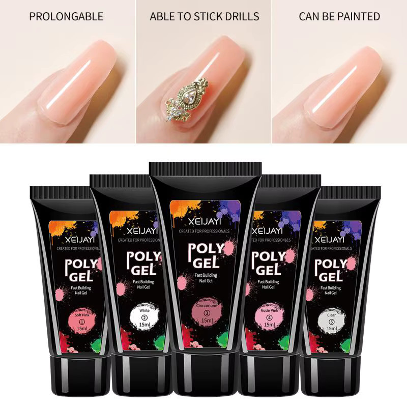 HNKMP Nagelverlängerungsgel, Nature Pink, glänzend, 15 ml - Bild 2